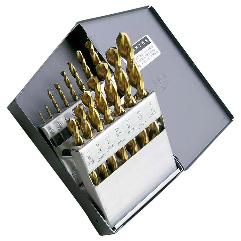 15PC CLE-LINE® JOBBER LENGTH DRILL BIT SET 1/16-1/2X32 Index