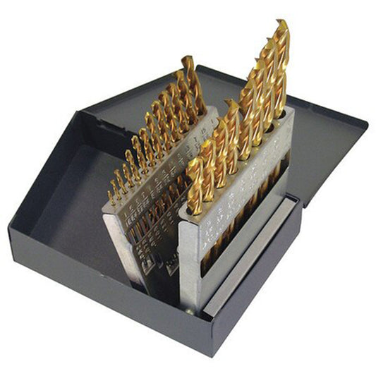 21PC CLE-LINE® JOBBER LENGTH DRILL BIT SET 1/16-3/8X64th Index