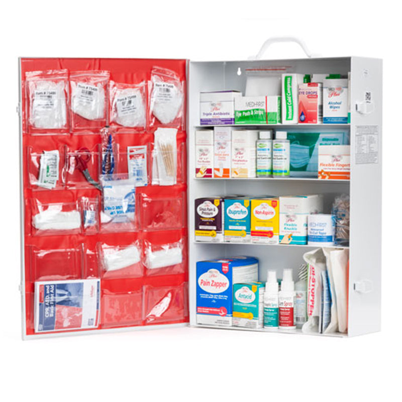 4 Shelf ANSI Class B Filled First Aid Cabinet – Simpleweld