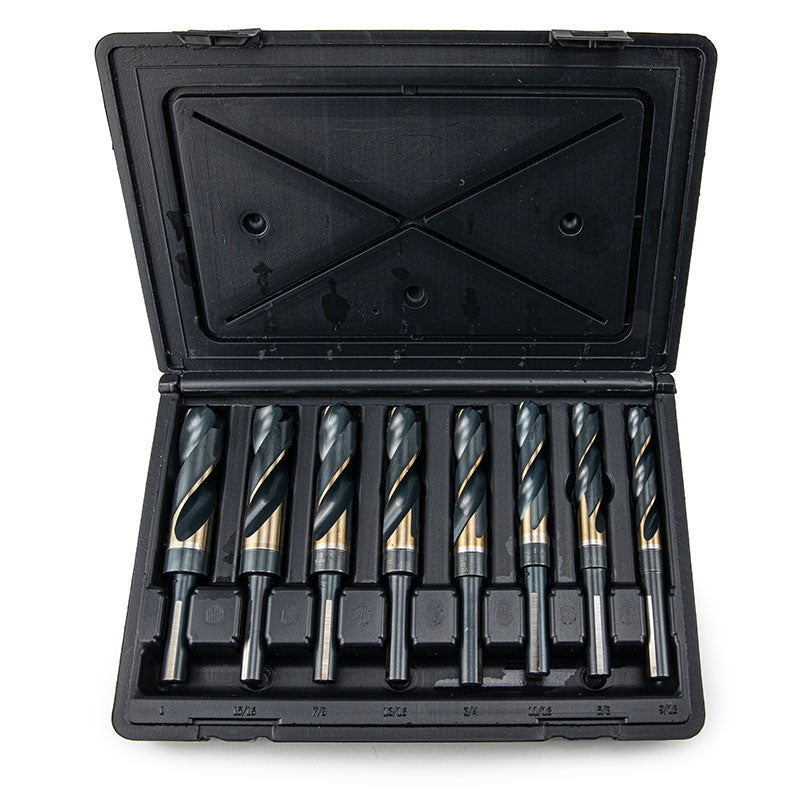 8PC CLE-LINE DRILL BIT SET 9/16-1" X 16th Flatted Shank