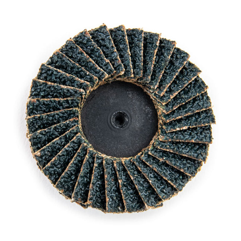 Wrenna Abrasives® 2" Roll-On 36 Grit Mini Flap Disc Type 27 Zirconia