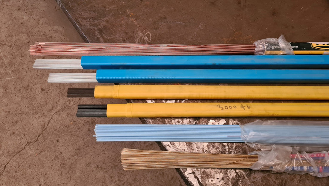 Various flux-coated brazing rods for welding