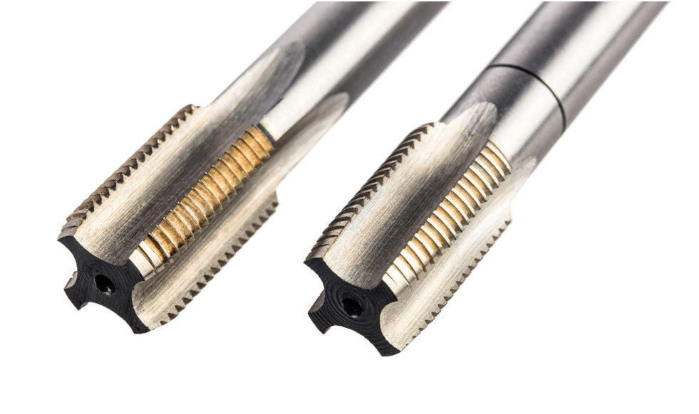 two threaded drill bits