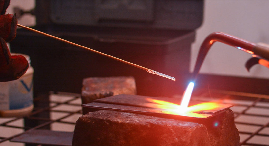 using brazing rod to weld with torch
