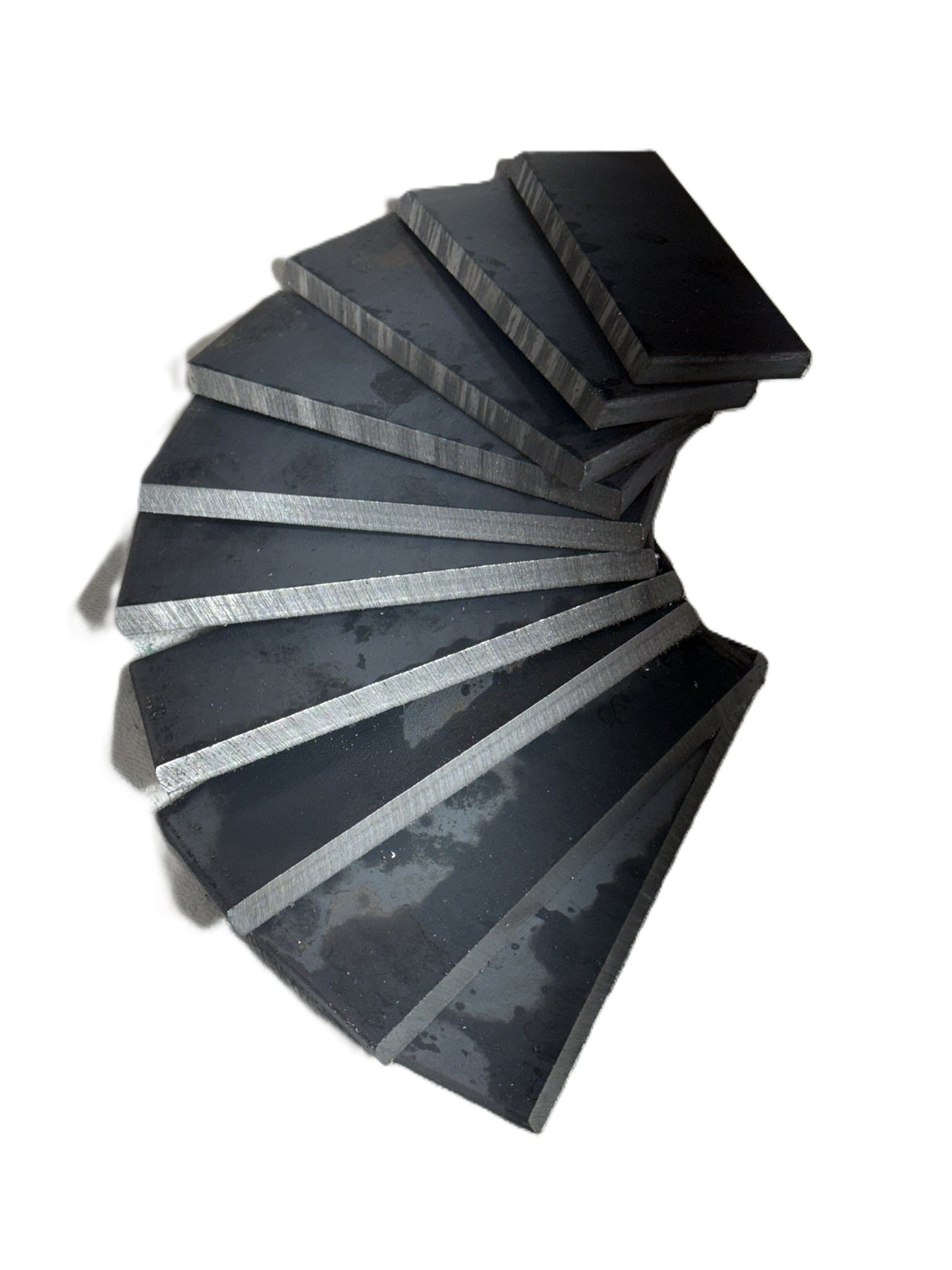 3/8" Welder Certification Test Plates - 10 Plate MEGA Kit - for AWS D-1.1 Limited-Thickness Qualification Test Practice. Includes (5) 1/4" x 1" x 8" Backing Strips.