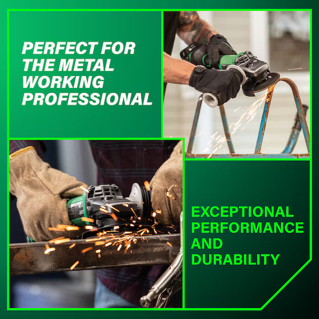 Metabo HPT 4.5-in 18-volt 18 Sliding Switch Cordless Angle grinder