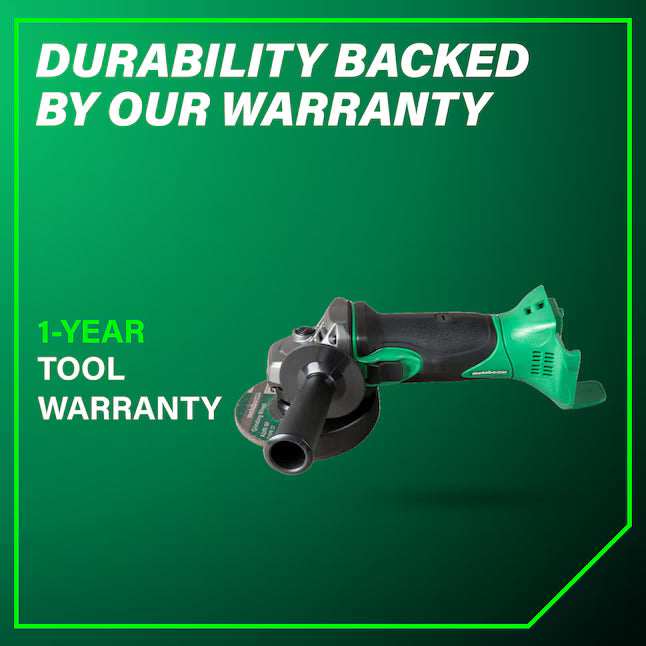 Metabo HPT 4.5-in 18-volt 18 Sliding Switch Cordless Angle grinder