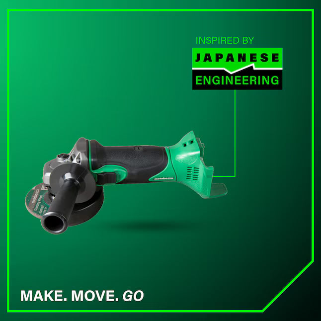 Metabo HPT 4.5-in 18-volt 18 Sliding Switch Cordless Angle grinder