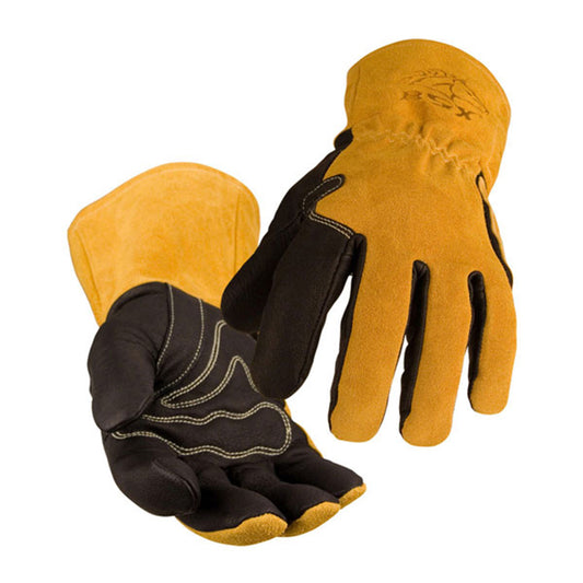 Black Stallion® GM1510 Premium Goatskin MIG Welding Gloves with DragPatch
